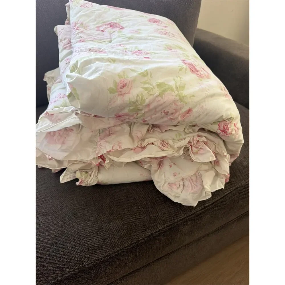 Rachel Ashwell Peony Shabby Chic Treasures Twin Comforter Set 9 Piece Vintage